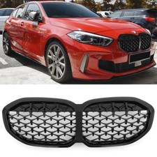 ADAPTÉ À LA GRILLE DE RADIATEUR BMW SÉRIE 1 F40 DIAMANT NOIR BRILLANT