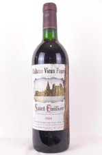 saint-émilion château vieux faurie (étiquette tâchée) rouge 1986 - bordeaux