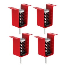 4 Pcs Suspentes A Ressort Pour Plafond Anti-Vibrations 353lb Rouge (HV)
