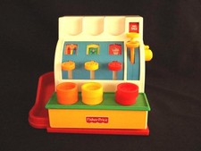 Caisse enregistreuse Fisher Price, avec 6 pièces, modèle n° 926, jouet...