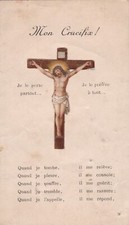 ANCIENNE IMAGE PIEUSE SAINTE RELIGIOUS JESUS MON CRUCIFIX