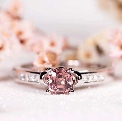 Bague morganite argent - en,