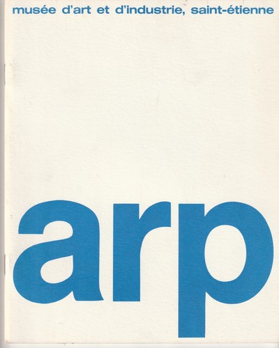 Jean arp reliefs catalogue - arp,