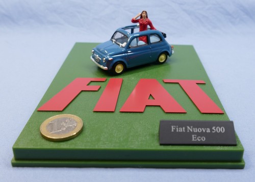 Coffret diorama fiat - 1/43,