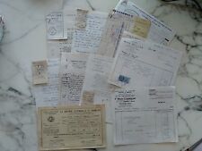LOT de 10 anciennes factures