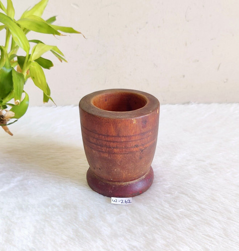 Mortier bois vintage ancien - en,