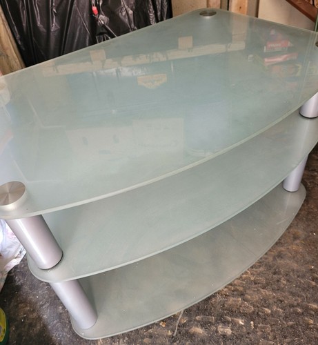 Table verre opaque - t.v,