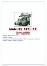 MANUEL ATELIER  REPARATION MOTEUR YANMAR  GM 10 20 30