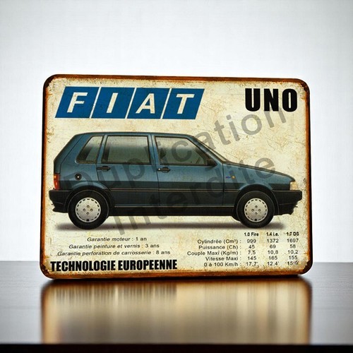 Plaque métal vintage - métal,