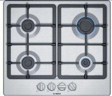 PLAQUE GAZBosch PGP6B5B90  TABLE GAZ Acier - 4 BRÛLEURS Encastrable