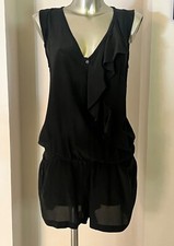 jolie combinaison noire soie  MAJE taille M ou 38 fr très bon état