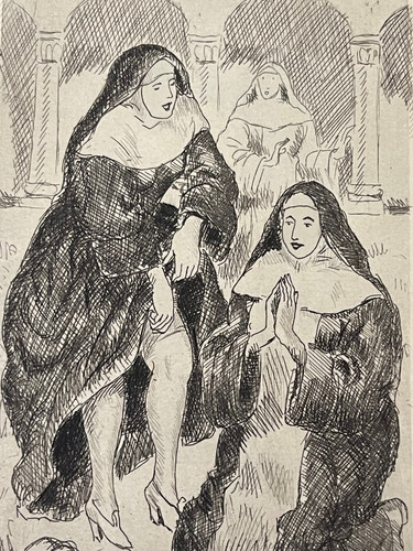 Gravure originale curiosa