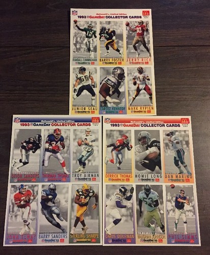 1993 mcdonalds nfl gameday - 1993,