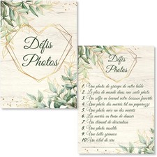 25 Cartes jeu Défi Photo pour