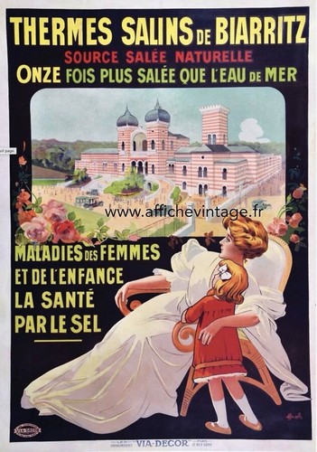 Affiche poster biarritz - poster,