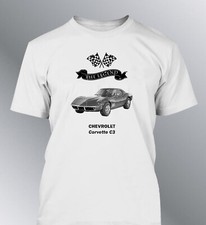 tee shirt homme Chevrolet Corvette C3 C4 C5 C6 C7 C8 Stingray Legend vintage usé