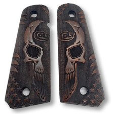 Colt 1911 Walnut Half Skull