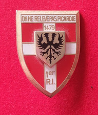 INSIGNE MILITAIRE  - AB ATLAS - 1 RGT INFANTERIE