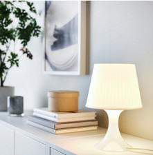 Lampe de table IKEA LAMPAN, blanche, 29 cm, lampe de chevet de table NEUVE,