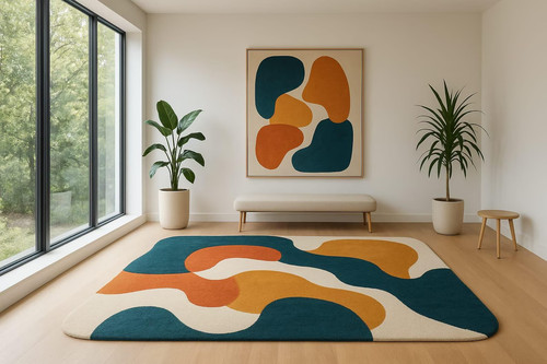 Tapis moderne abstrait