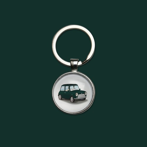 Porte clés austin mini vert - porte-clés,