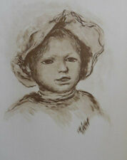 Auguste RENOIR : Renoir enfant, LITHOGRAPHIE, MOURLOT, 1951