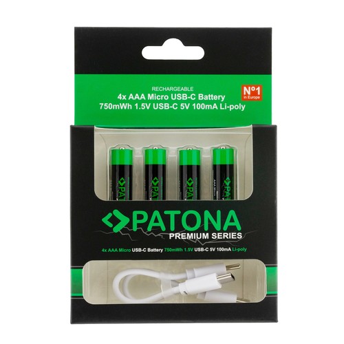 Patona premium usb aaa - 4x,