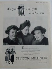 1949 Stetson millinery women's