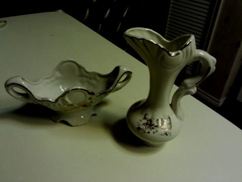 White porcelaine flower - porcelaine,