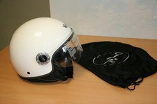 VIP - CASQUE JET MOTO SCOOTER-  FASHION - PITT PITTBULL - Taille: L / 59 - BLANC