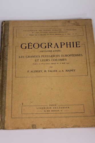 Livre ancien géographie - géographie, 1925