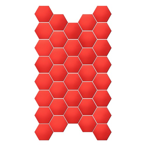 Autocollants hexagonaux - 36,