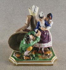 BELLE FIGURINE GROUPE PORCELAINE PROBABLE NIDERVILLER 18 ou 19 EME