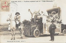 CPA MAROC CARTE PHOTO CASABLANCA VEGLIONE ORGANISE PAR LA VIGIE MAROCAINE N°14