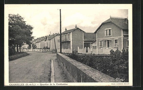 Cpa charolles quartier - quartier, la