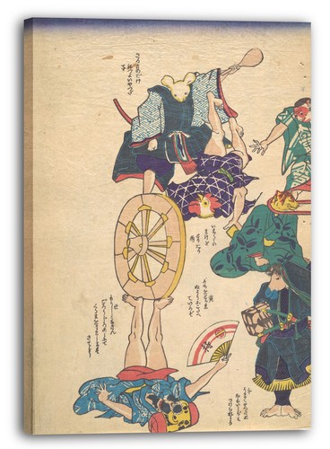 Toile cadres utagawa kuniyoshi - toile/cadres,