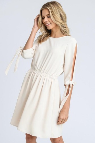Ariel open sleeves dress - open,