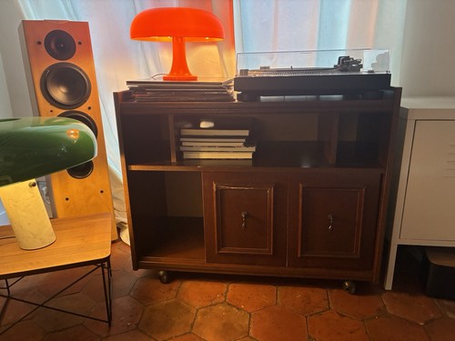 Meuble télé bois vintage - meuble,