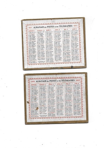 Calendriers anciens des - calendriers,