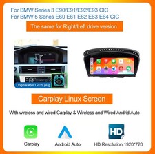 Autoradio BMW Série 3/5 E60 E61 E62 E63 E90 E91 E92 E93 CarPlay 2009-2012 BT RDS