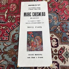 HENRY D’ ANTY Le Coq AFFICHE Numérotée Conférence Marc CHESNEAU ALBI 1969 Rare !