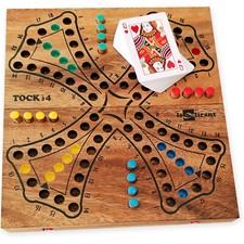 Jeu de TOC - TOCK en bois de 2 à 4 joueurs, CE jeux de société TAC TIK TAK TIC