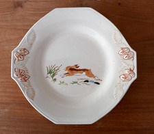 Assiette plate ancienne longwy - assiette,