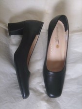Chaussures à talons Pédiconfort en cuir intérieur et extérieur T36 noires neuves