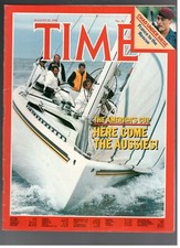 NEWPORT The America Cup Time Magazine August 29, 1983 Herecome The Aussies