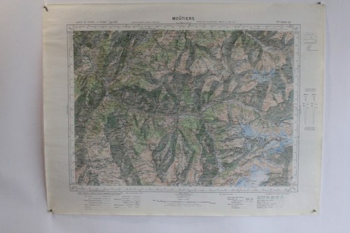 Ancienne carte ign - ign, moûtiers
