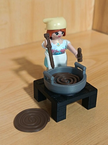 Figurine playmobil churrera - figurine,