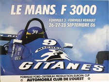 Affiche: Formule 3000 Le Mans 1987 F3000