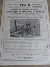 Catalogue, Brochure, Prospectus  Tracteurs Agricole - Moteur  TRAIN JT 175
