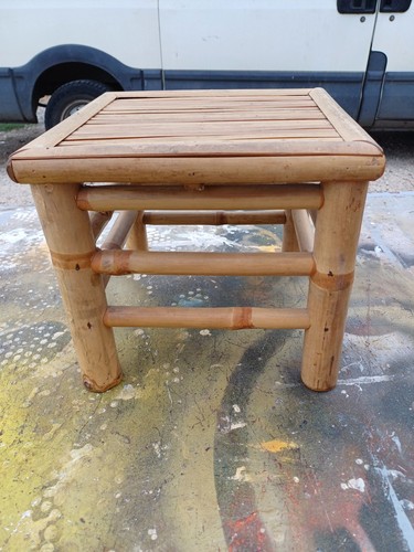 Table basse bambou vintage - table,